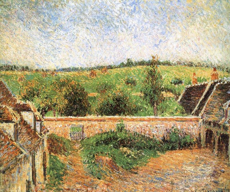 Camille Pissarro Farmer s yard oil painting picture